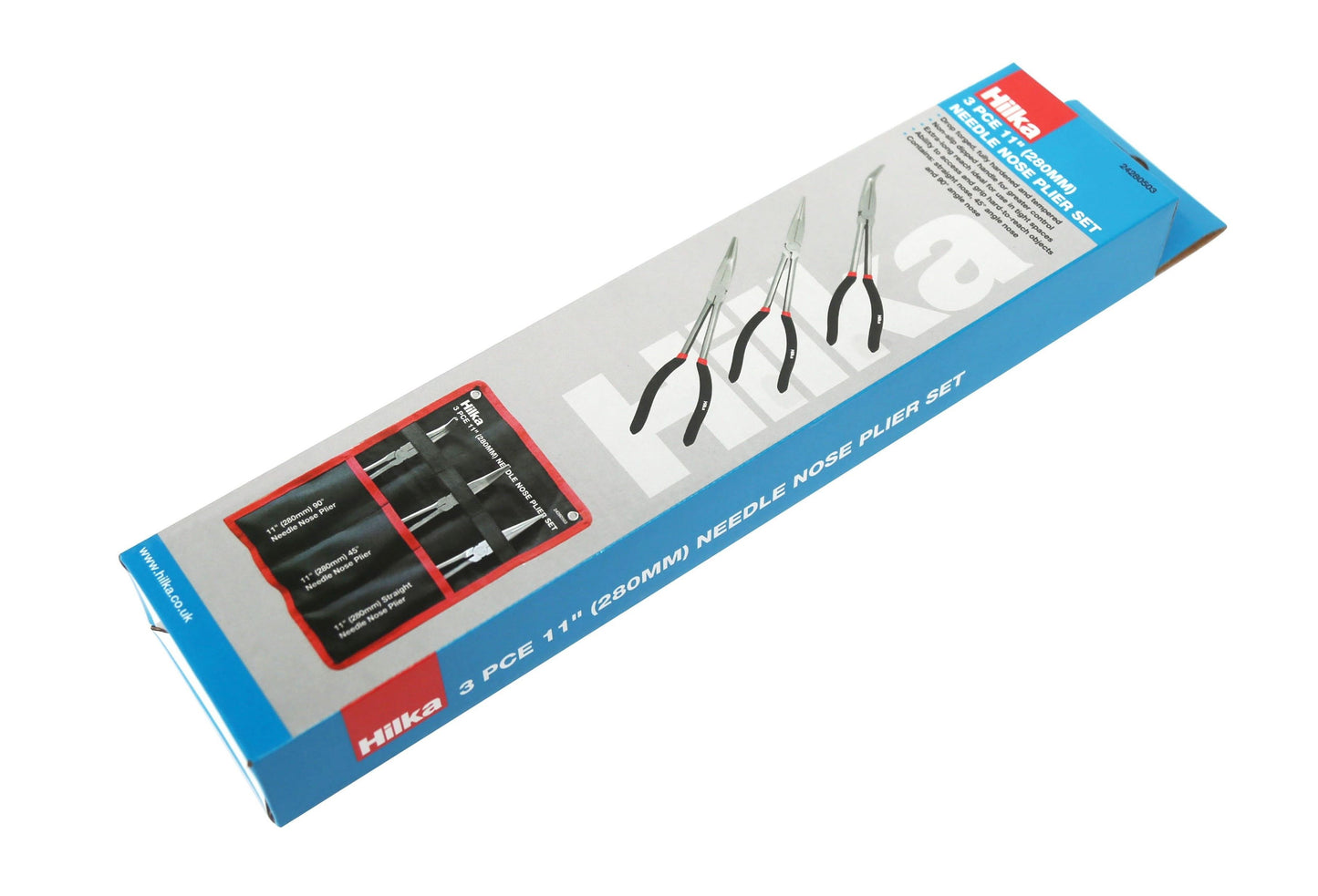 Hilka 3 Piece 11" Needle Nose Plier Set