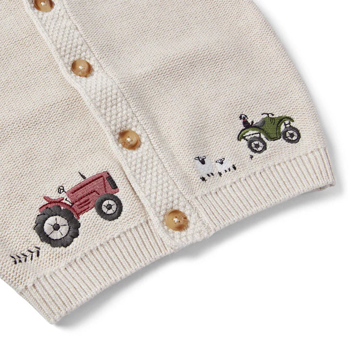 Eleanor Charles The Organic Cotton Embroidered Cardigan