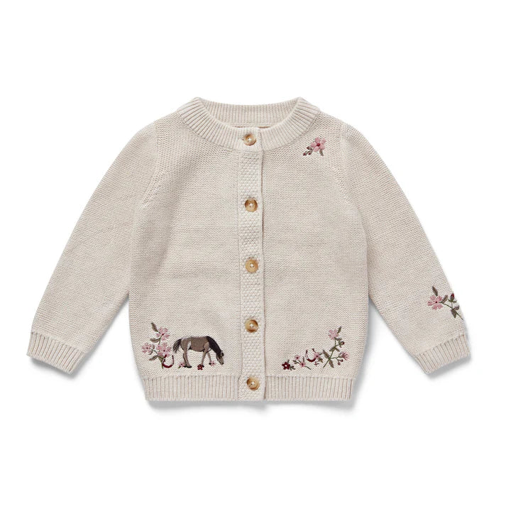 Eleanor Charles The Organic Cotton Embroidered Cardigan