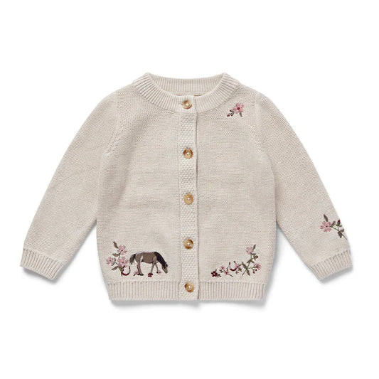 Eleanor Charles The Organic Cotton Embroidered Cardigan