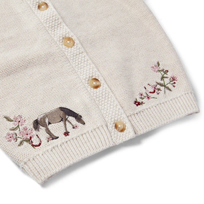 Eleanor Charles The Organic Cotton Embroidered Cardigan