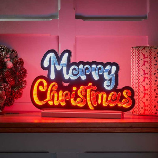 Three Kings Merry Christmas Infinity Light 40cm