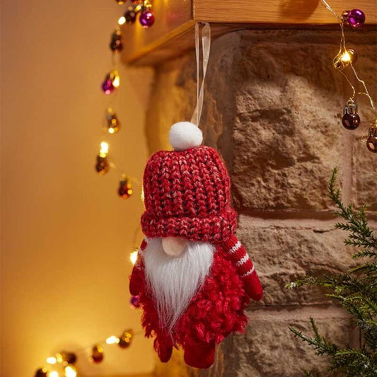 Three Kings Red Bobble Gonk Pendant