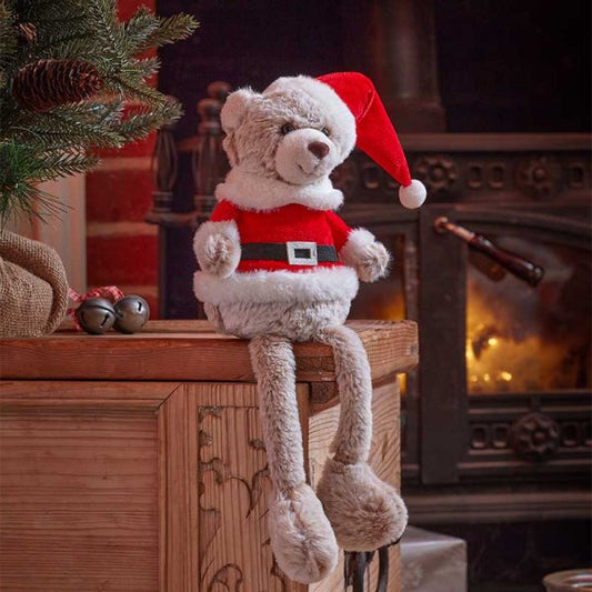 Three Kings Seated Teddy Santa Decoration