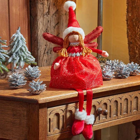 Three Kings Ruby Seated Fairy Magic Decoration