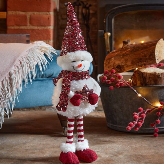 Three Kings Standing SnowGirl Plush Decoration