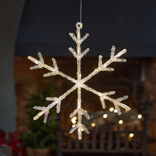 Three Kings Warm White IceFlake Decoration