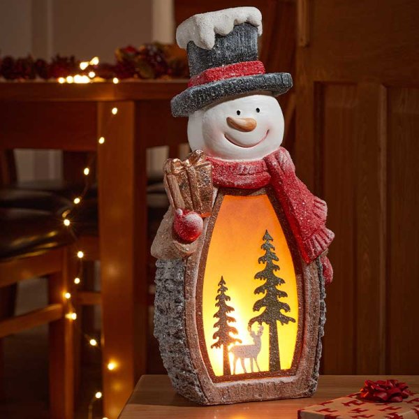 Three Kings Woodsman FrostyGlow InLit Statuette