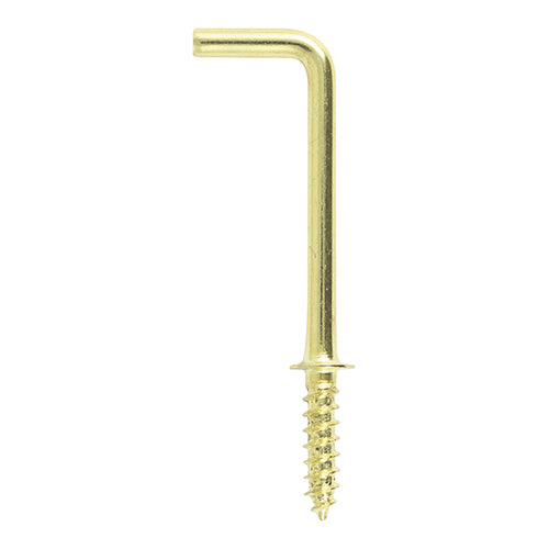 TIMCO Square Cup Hooks - E/Brass 25mm - 16 PCS