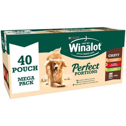 Winalot Pouches Adult in Gravy 40x100g