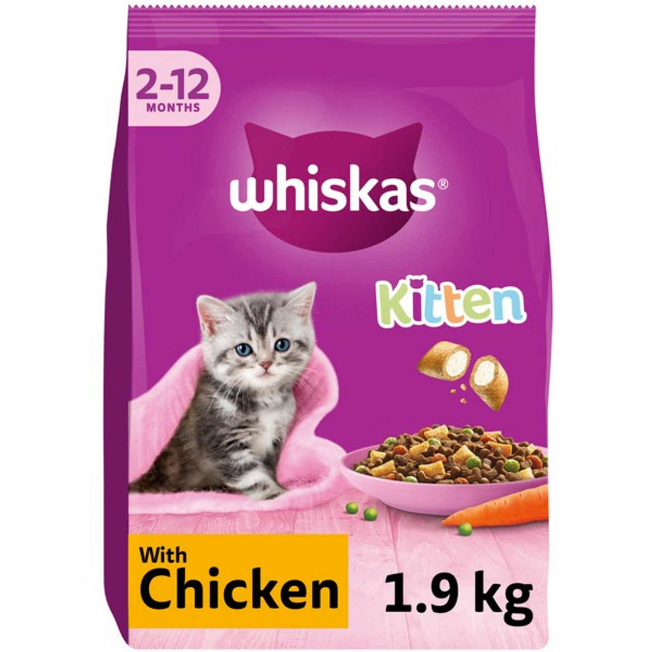 Whiskas Kitten Complete Dry with Chicken 1.9kg