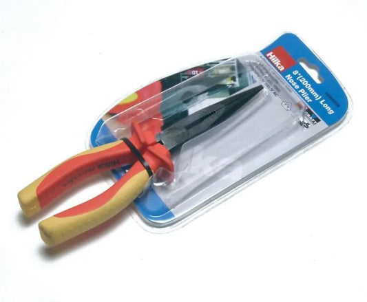 Hilka 8" 200mm Long Nose Plier VDE Pliers