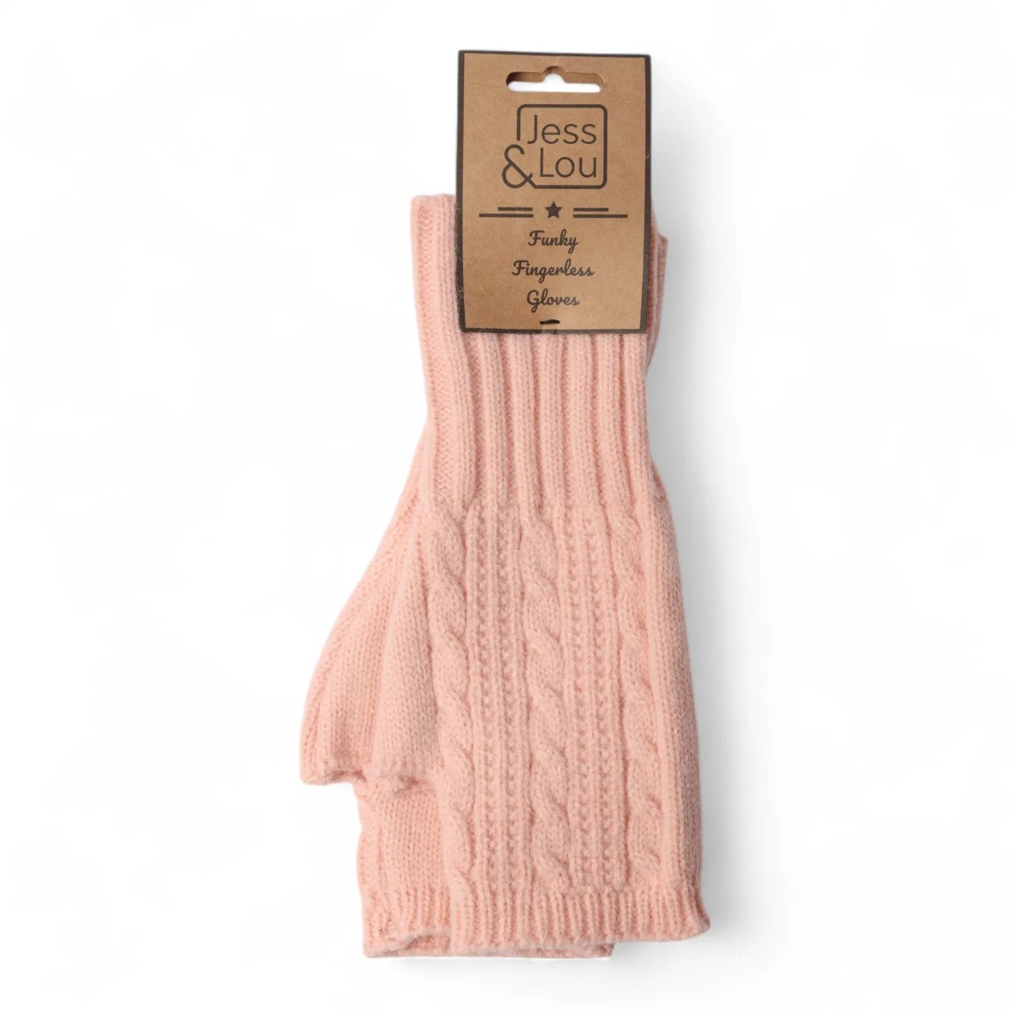 Jess & Lou Cosy Cable Knit Fingerless Gloves