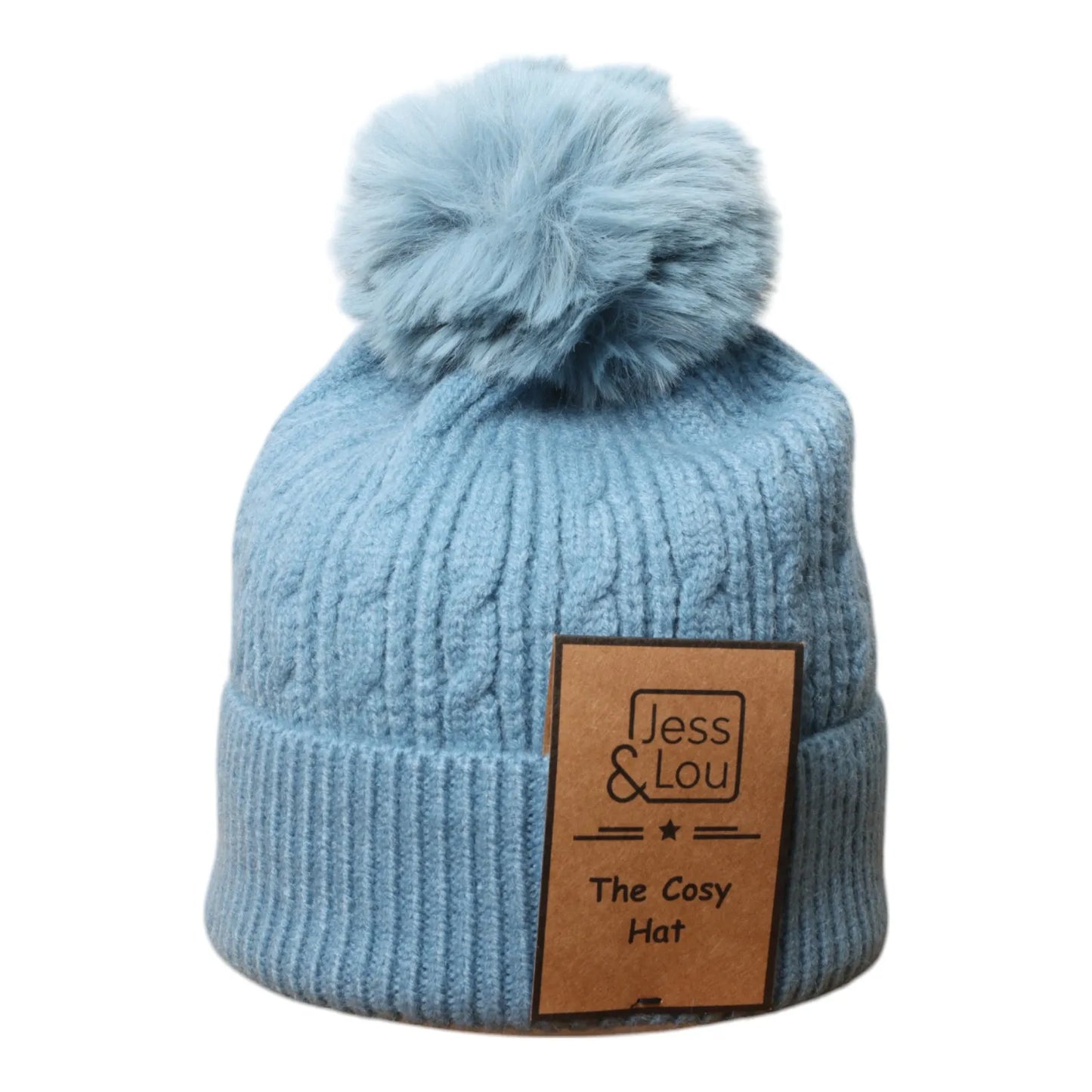 Jess & Lou Cable Knit Bobble Hat