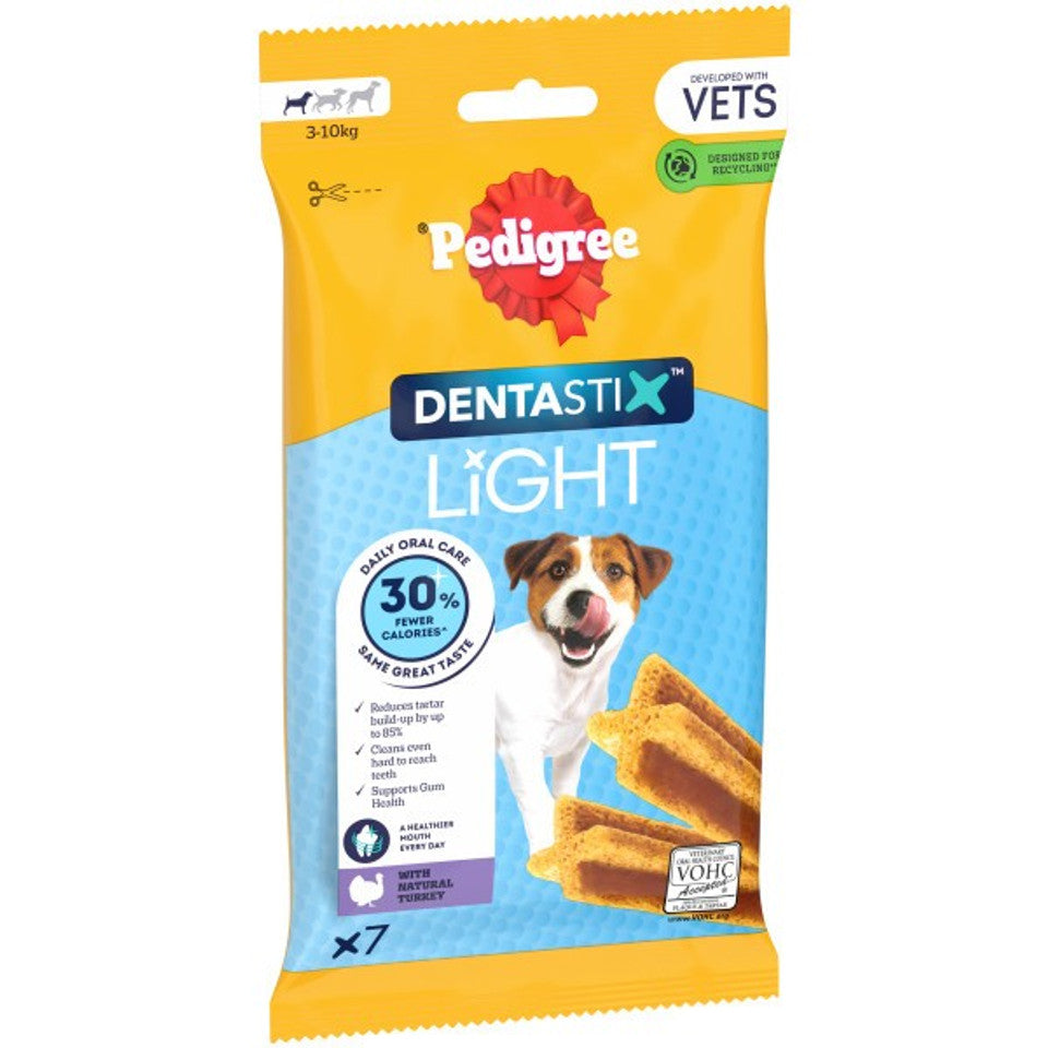 Pedigree Dentastix Light Daily Dental Chews Small Dog 7 Sticks