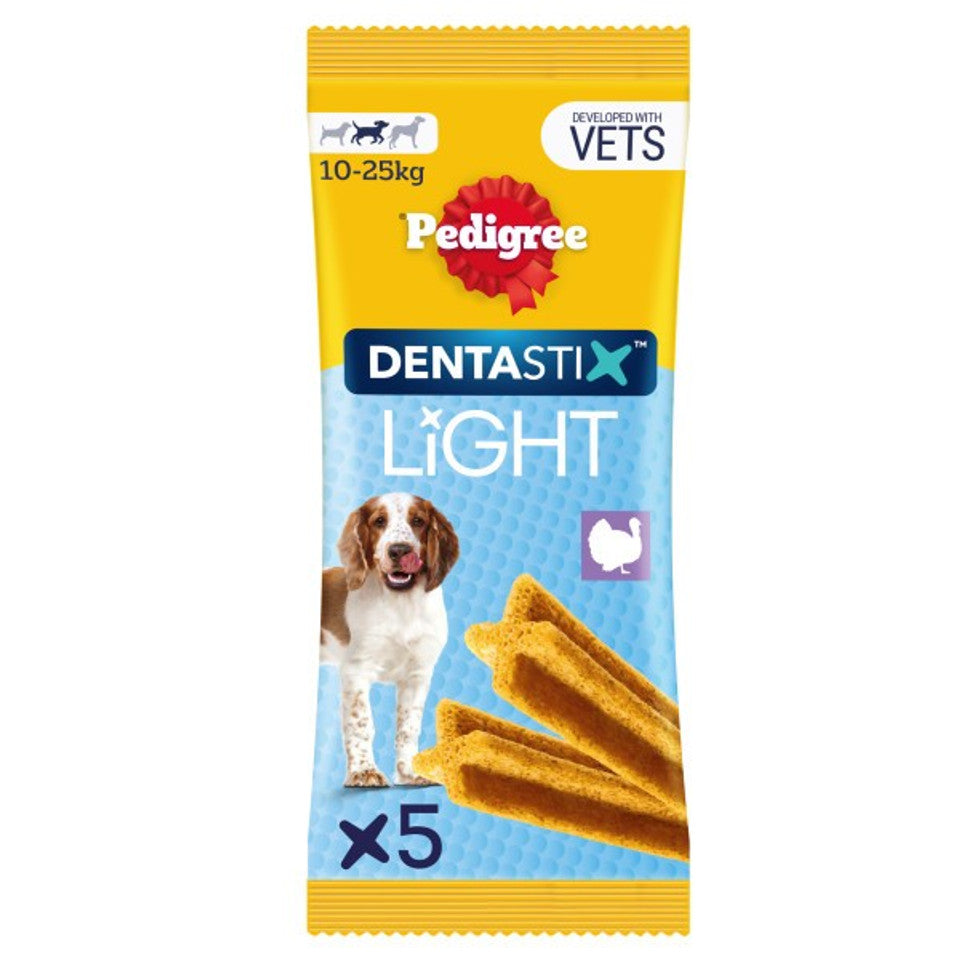 Pedigree Dentastix Light Daily Dental Chews Medium Dog 5 Sticks