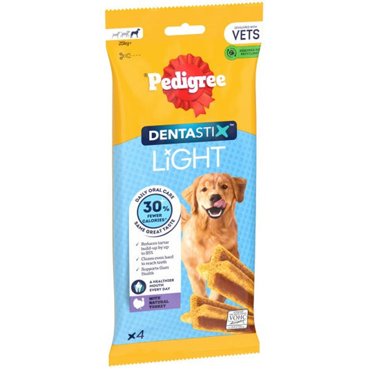 Pedigree Dentastix Light Daily Dental Chews Large Dog 4 Sticks