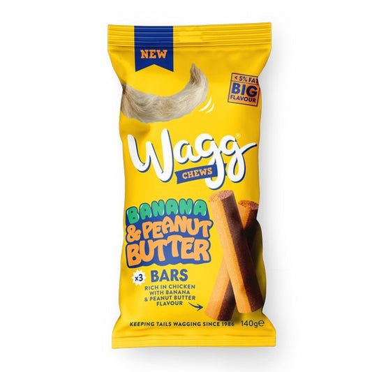 WAGG Chews Banana & Peanut Butter Bars