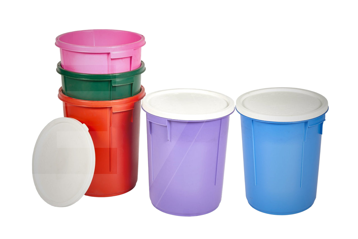 Pet Feed Container 28L C/W Lid - Sky Blue