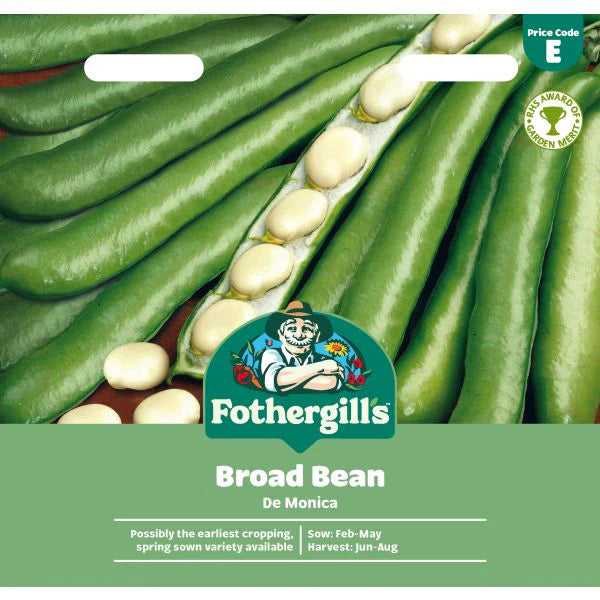 Fothergill's Broad Bean De Monica Seeds