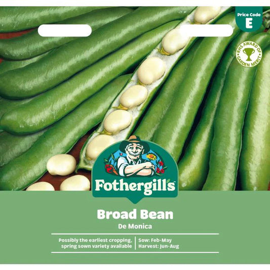 Fothergill's Broad Bean De Monica Seeds