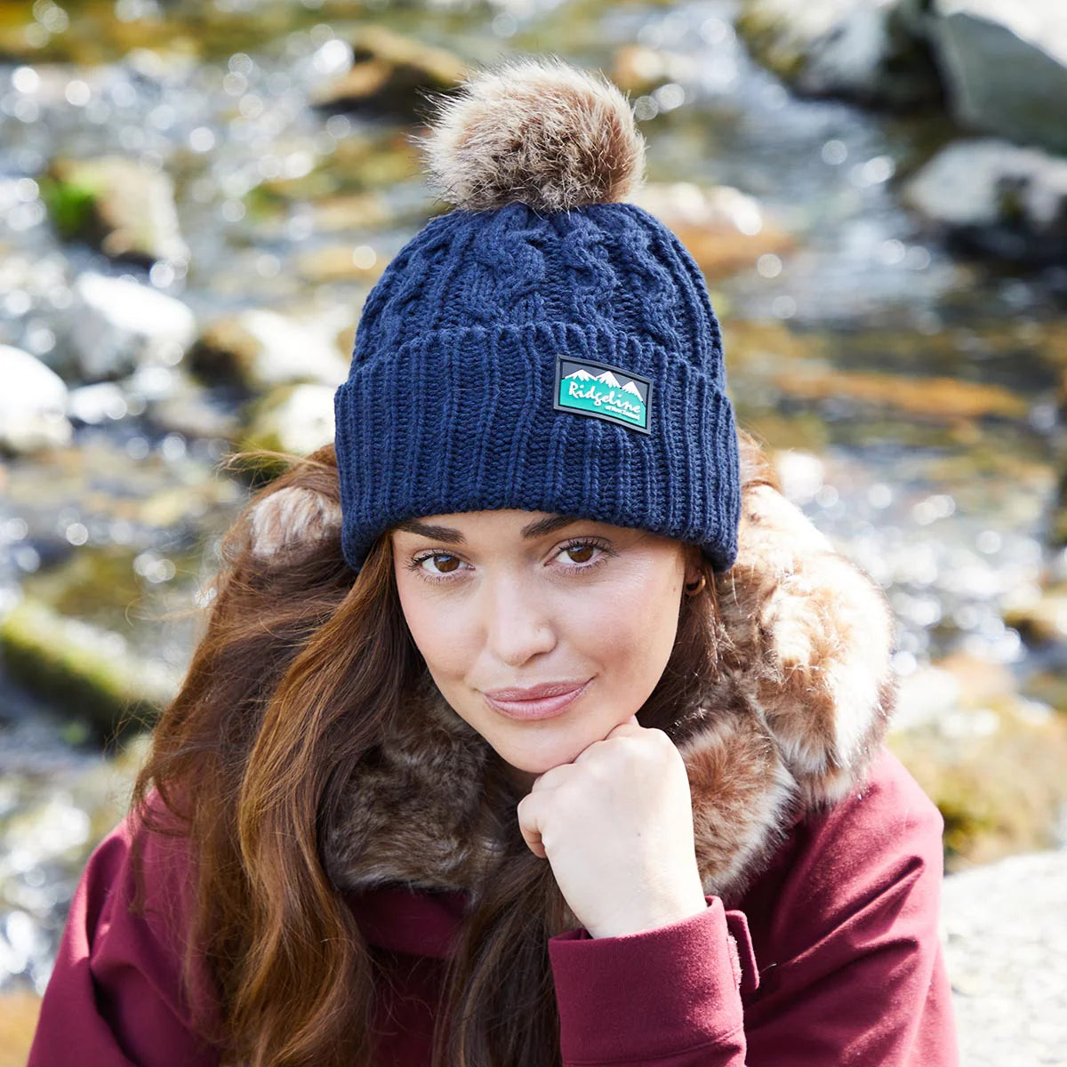 Ridgeline Nordic Fleck Bobble Hat