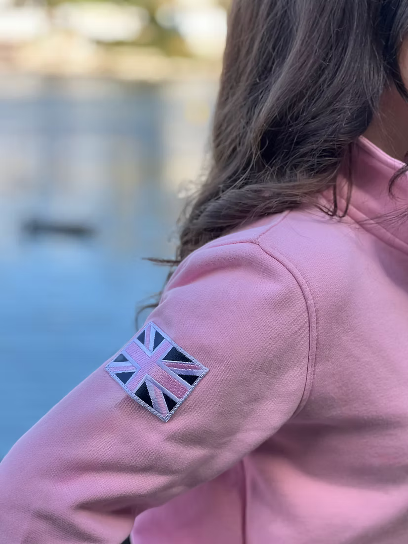P.O.S.H. Country Women's Tidal Monogram Quarter Zip Sweatshirt