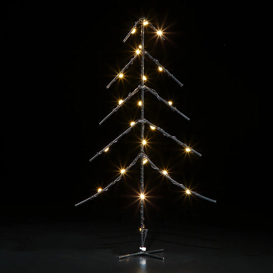 Noma Black Metal Stick Winter Tree with 25 LED