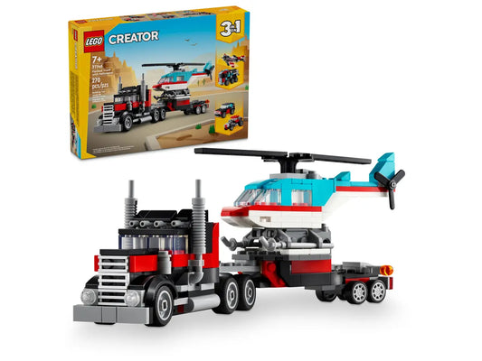 Lego Creator Flatbed Truck with Helicopter 31146