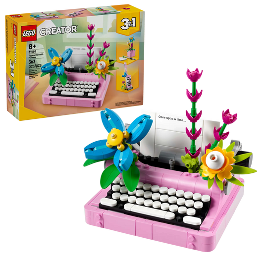 Lego Creator Typewriter with Flowers 31169