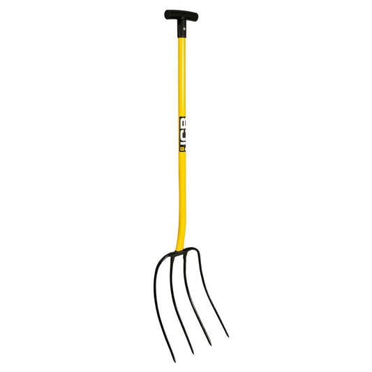 JCB Professional Manure Fork 4 Prong T Handle