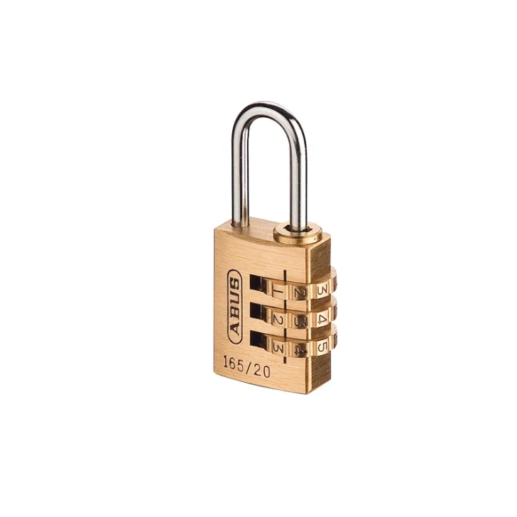 ABUS Combination Padlock Brass 20mm