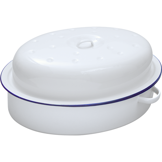 Falcon Traditional White Oval Roaster