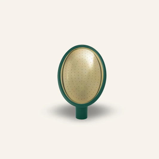 Haws Fine As Rain fine spray oval rose attachment with brass face and rubber socket