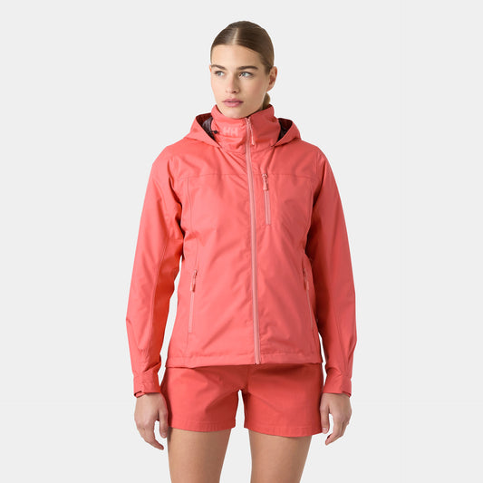 Helly Hansen Women’s Crew Hooded Midlayer Sailing Jacket 2.0 in Sunset Pink
