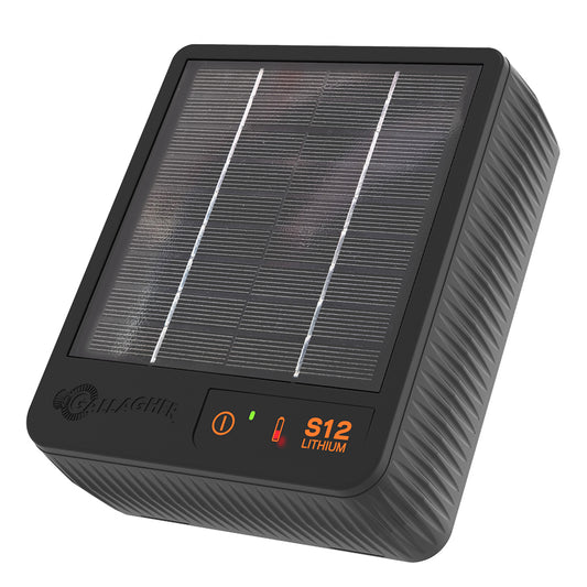 Gallagher S12 Solar Fence Energiser 3.2V 6Ah