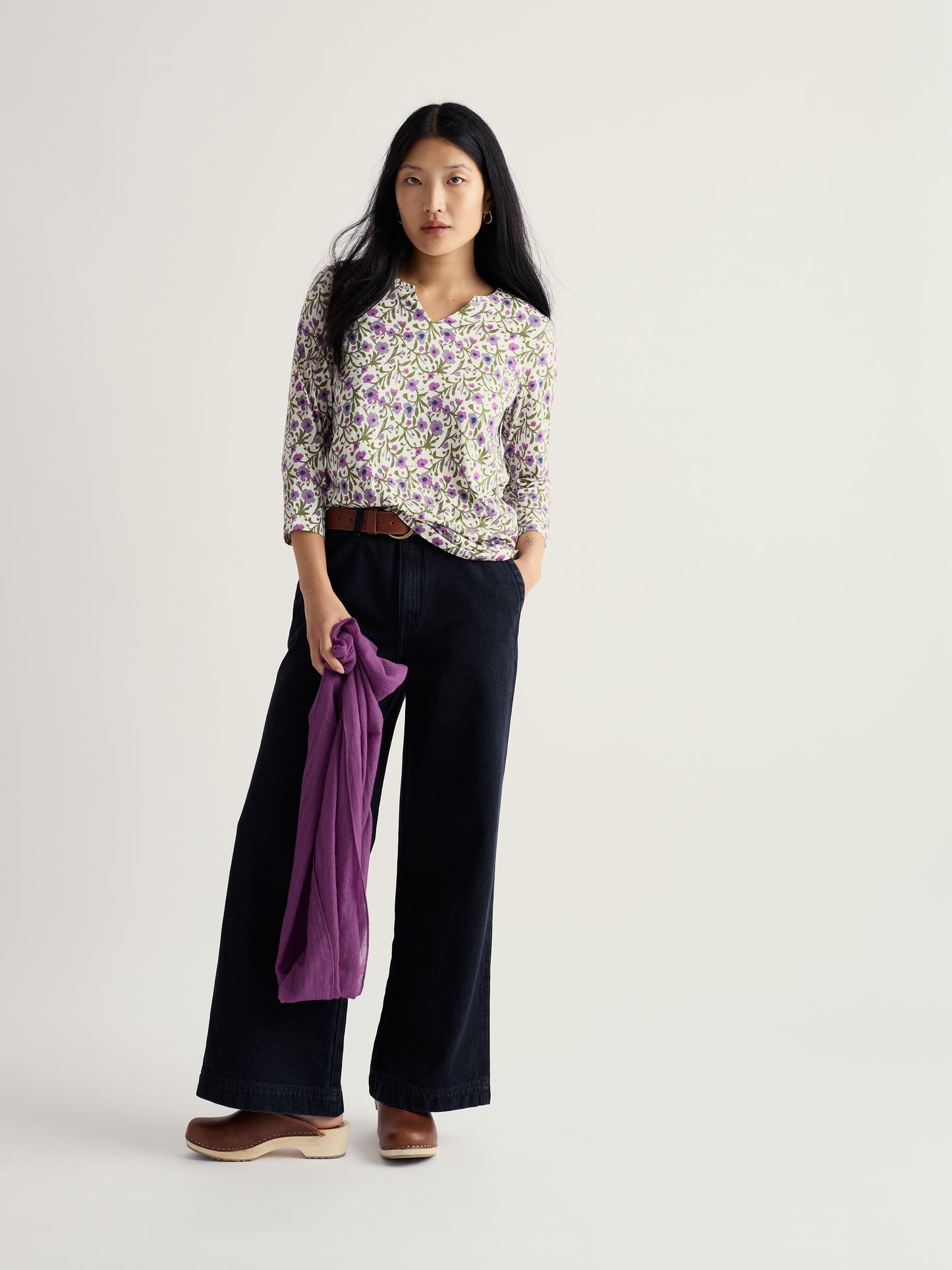 Seasalt Kellow 3/4 Sleeve Jersey Top