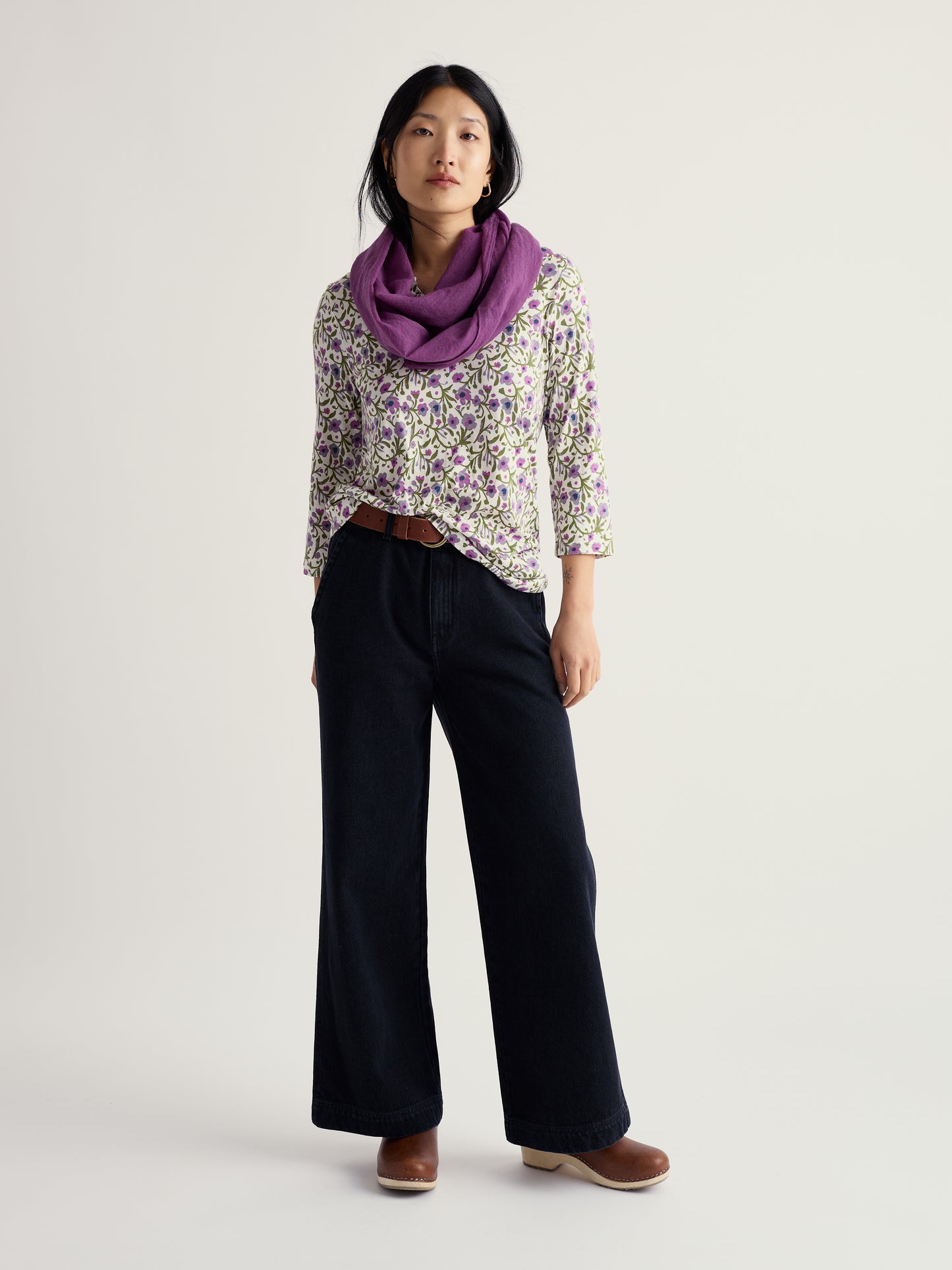 Seasalt Kellow 3/4 Sleeve Jersey Top