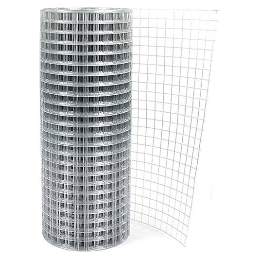 Galvanised Light Welded Mesh 3ft x 1" x 1" 19G - 6m Roll