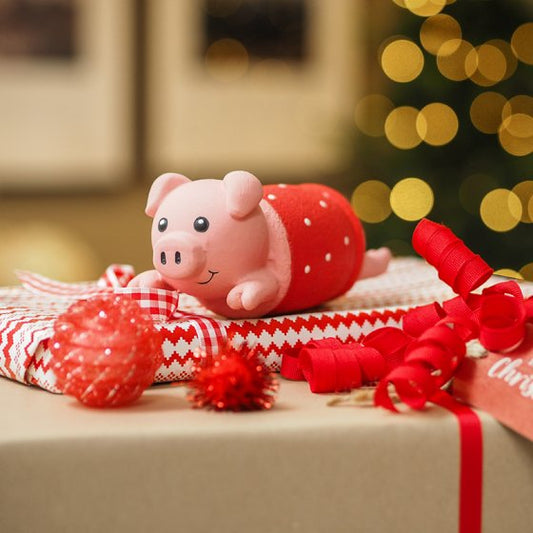 Zoon Dog Toy Latex Pig In Blanket PlayPal