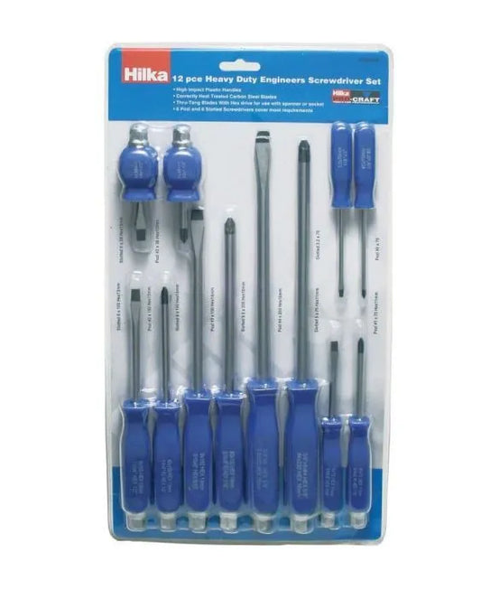 Hilka 12 piece Mechanics Screwdriver Set