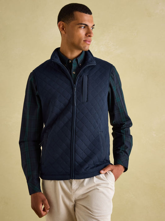 Joules Malton Quilted Jersey Gilet