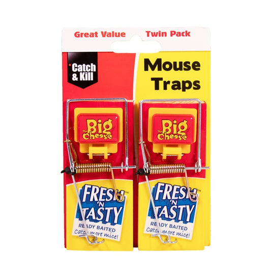 STV The Big Cheese Fresh Baited Mouse Trap - Twin Pack