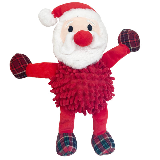 Happy Pet Dog Toy Noodle Santa