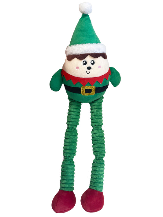 Happy Pet Dog Toy Squeaky Long Legs Elf