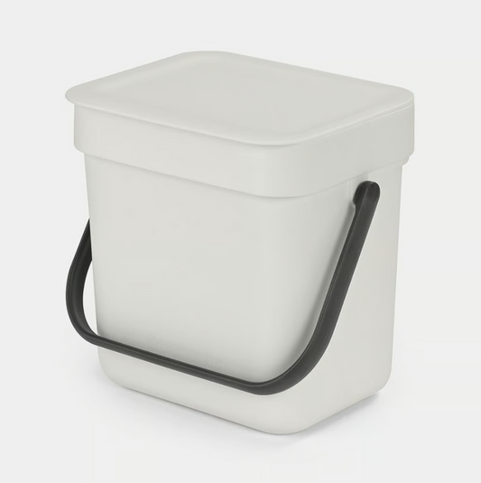 Brabantia Sort & Go Waste Bin Light Grey 3L