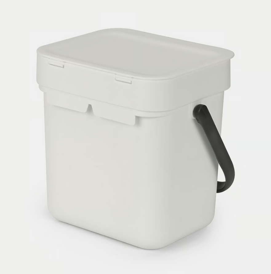Brabantia Sort & Go Waste Bin Light Grey 3L