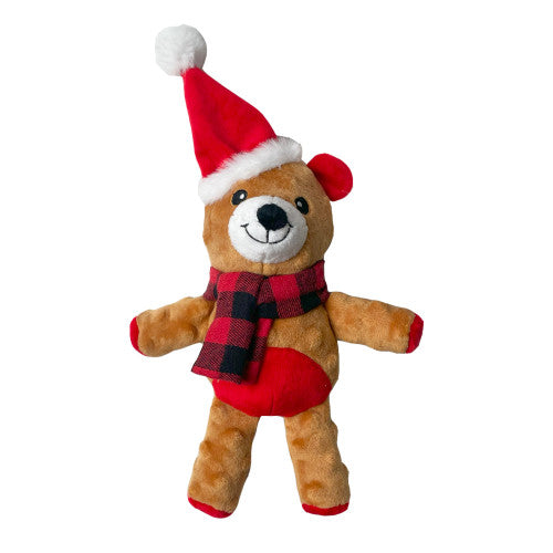 Happy Pet Large Cuddly Festive Bear Dog Toy