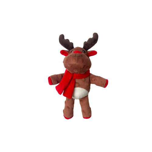 Happy Pet Small Cuddly Festive Reindeer Dog Toy