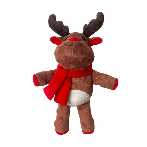 Happy Pet Large Cuddly Festive Reindeer Dog Toy
